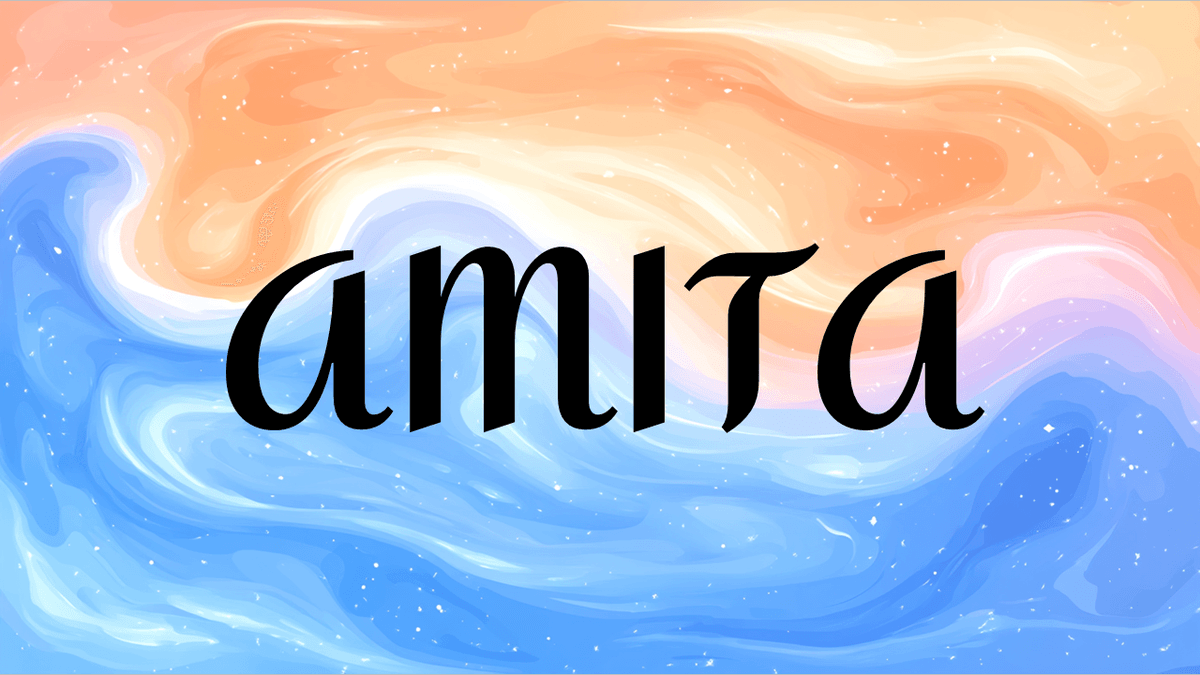 Amita font example