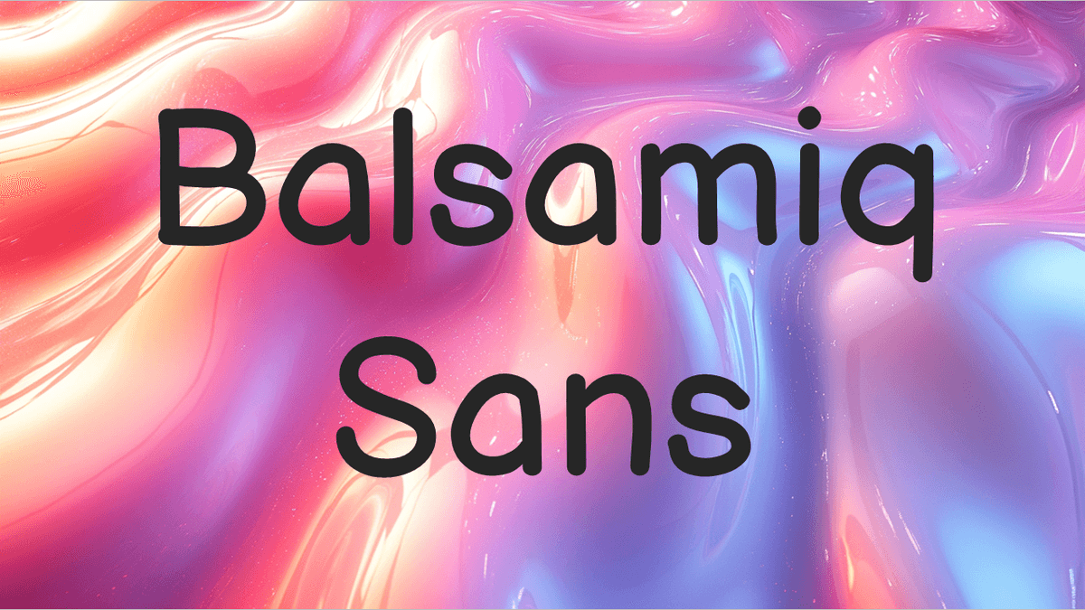 Balsamiq Sans font example