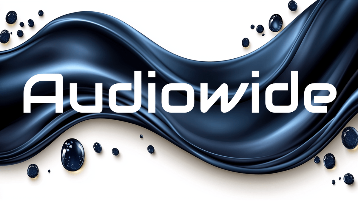 Audiowide font example