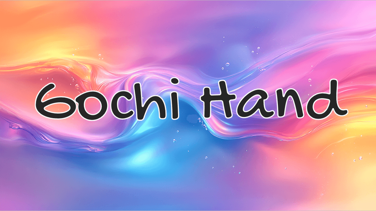 Gochi Hand font example