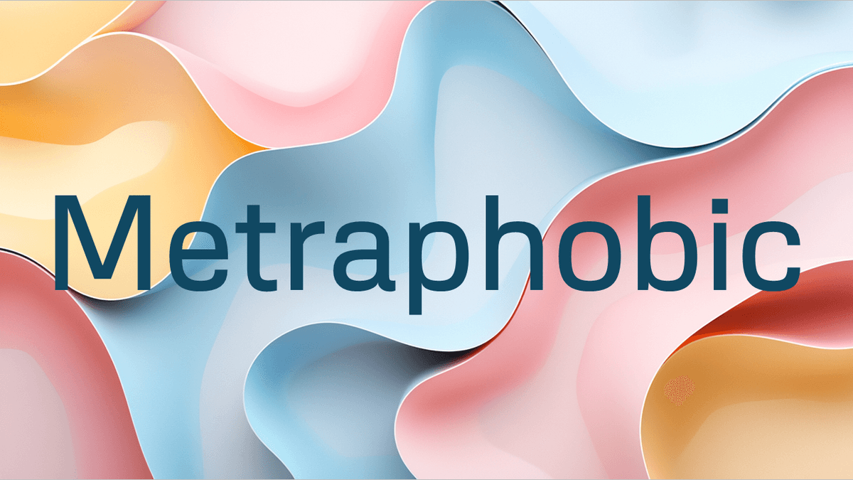 Metaphobic font example