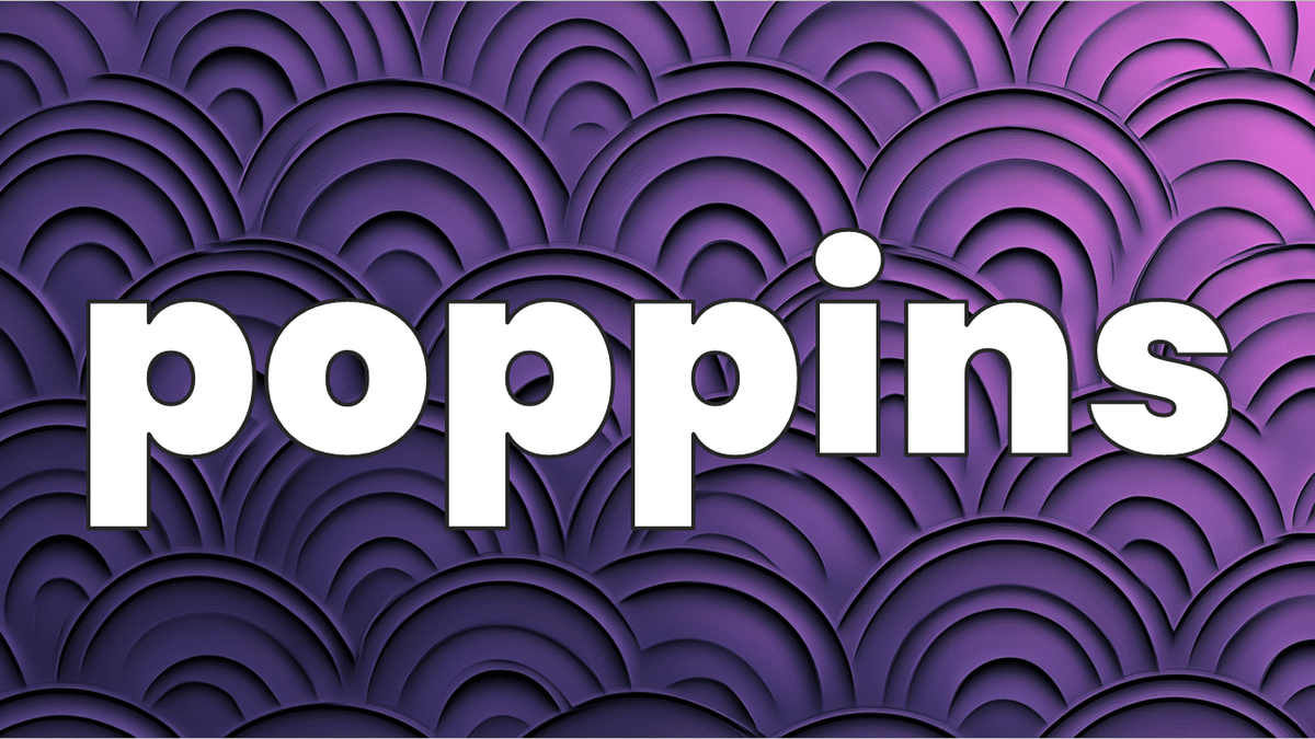 Poppins font example