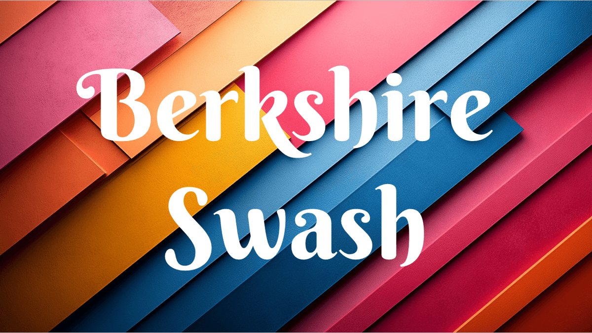 Berkshire Swash font example