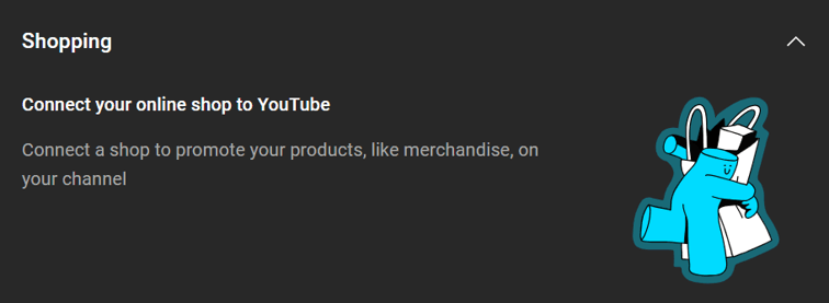 YouTube Shopping Outline