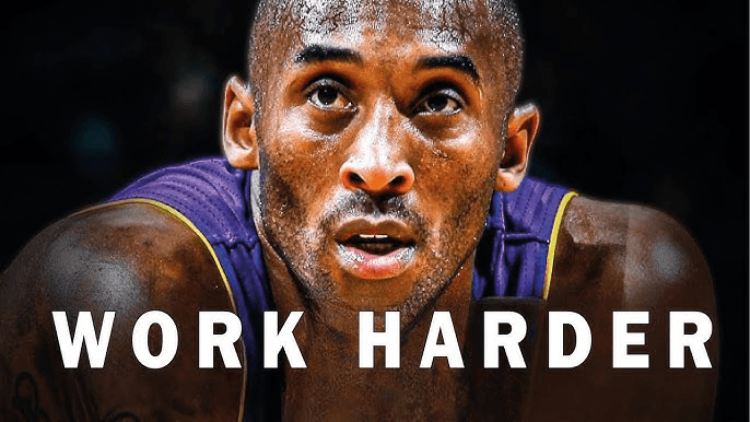 Kobe Bryant Black Mamba motivational work harder poster